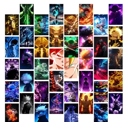 Ultimate Anime Power-Up Wall Art Collection ⚡🔥💥